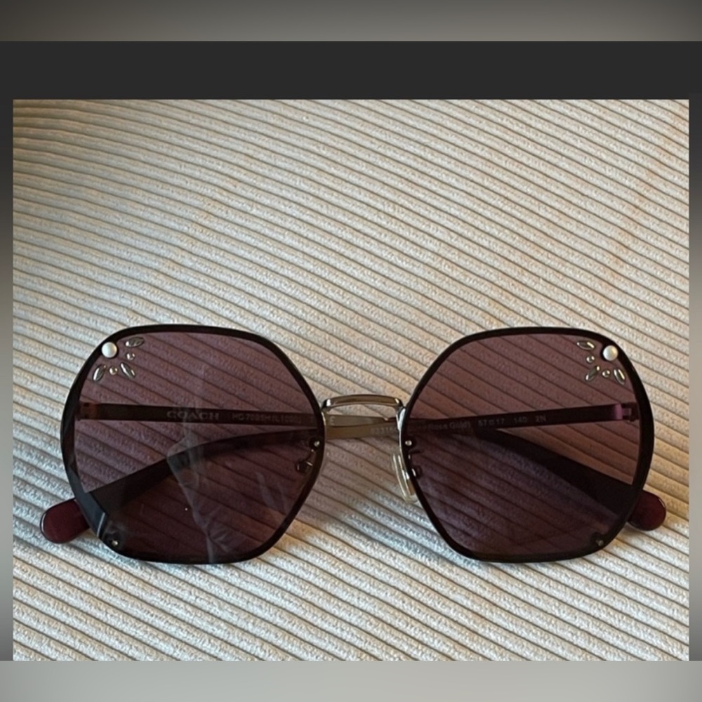 Coach prairie rivets hexagon sunglasses